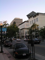 [Downtown Mountain View from the Sushi Boating Place]