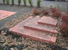 [Concrete Platforms Outside the House]