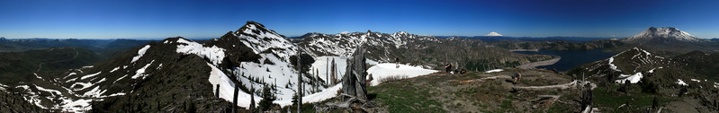 [Mountains: Coldwater, Rainier, Adams, Hood, and St. Helens]