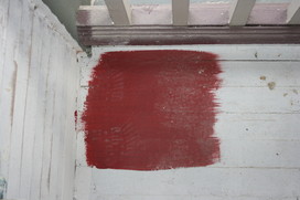 [Codman Claret Porch Floor Test Patch]