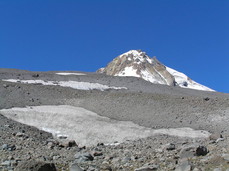 [Snow and the Eastern Face of Mt. Hood]