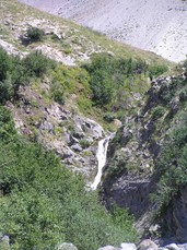 [Waterfall, East of Zigzag Canyon]