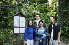 [Eliza, David, Lara and I at the Trailhead]