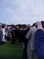 [Brian Marching Behind Chancellor Fox and Acting Provost Kirkpatrick]