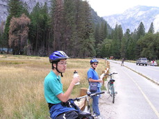 [Darrick and Steph on Bikes]