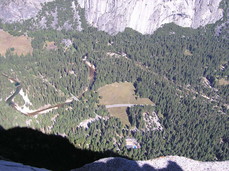 [The Valley and Campgrounds. The clearing in the middle is where we took the valley panoramas.]